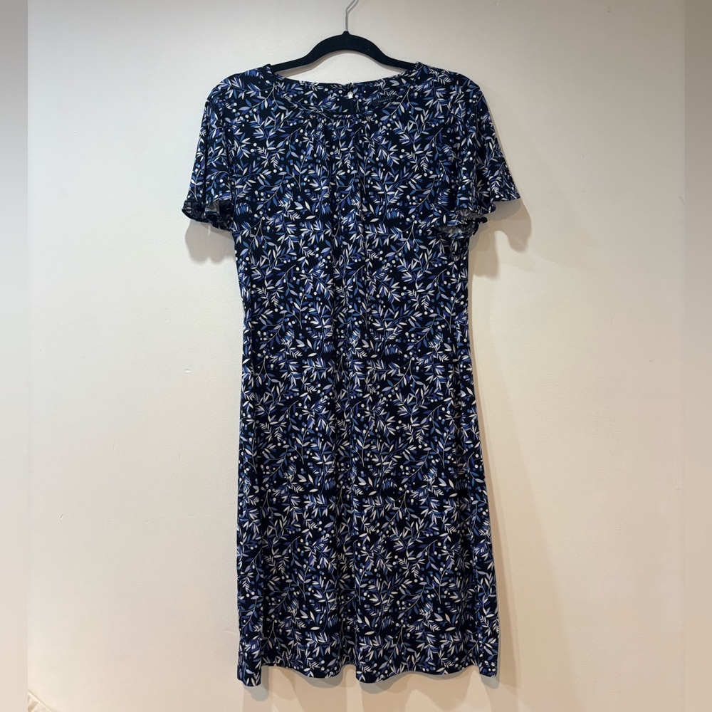 Tommy Hilfiger Blue and White Patterned Dress